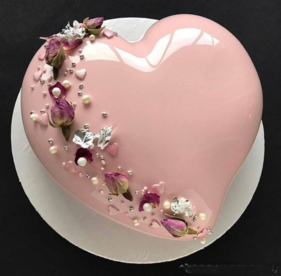 七夕情人节法式甜点弯角桃心爱心慕斯模具扭扭心形蛋糕磨具diy