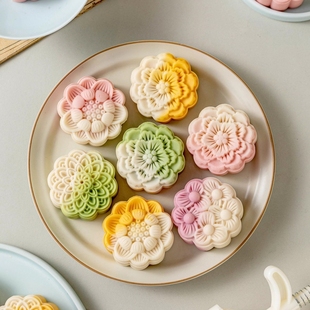 月餅?zāi)＞呤謮菏?2025新款 家用按50g75克工具磨食品級國風(fēng)綠豆糕點(diǎn)