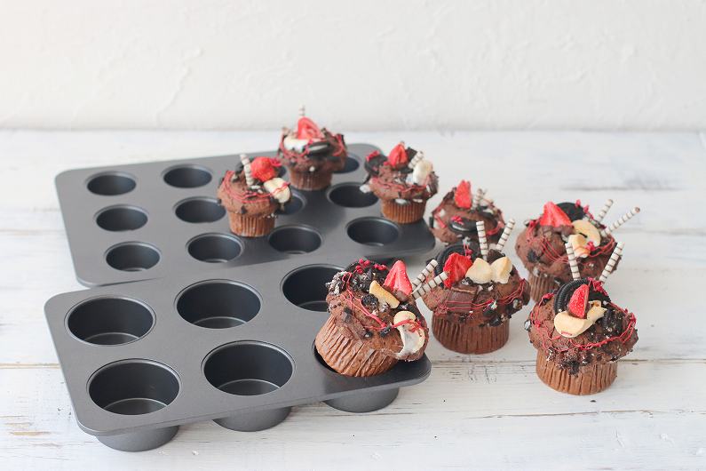 出口日本6连深型不沾马芬杯子蛋糕模具烘焙烤盘