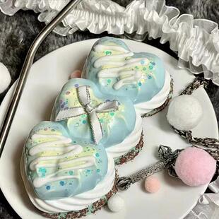 三连爱心奶贝硅胶模具 手工翻模 可做捏捏乐