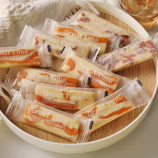 加厚芒果草莓奶糕包装袋子烘焙手工牛轧糖枣泥核桃糕机封塑料袋