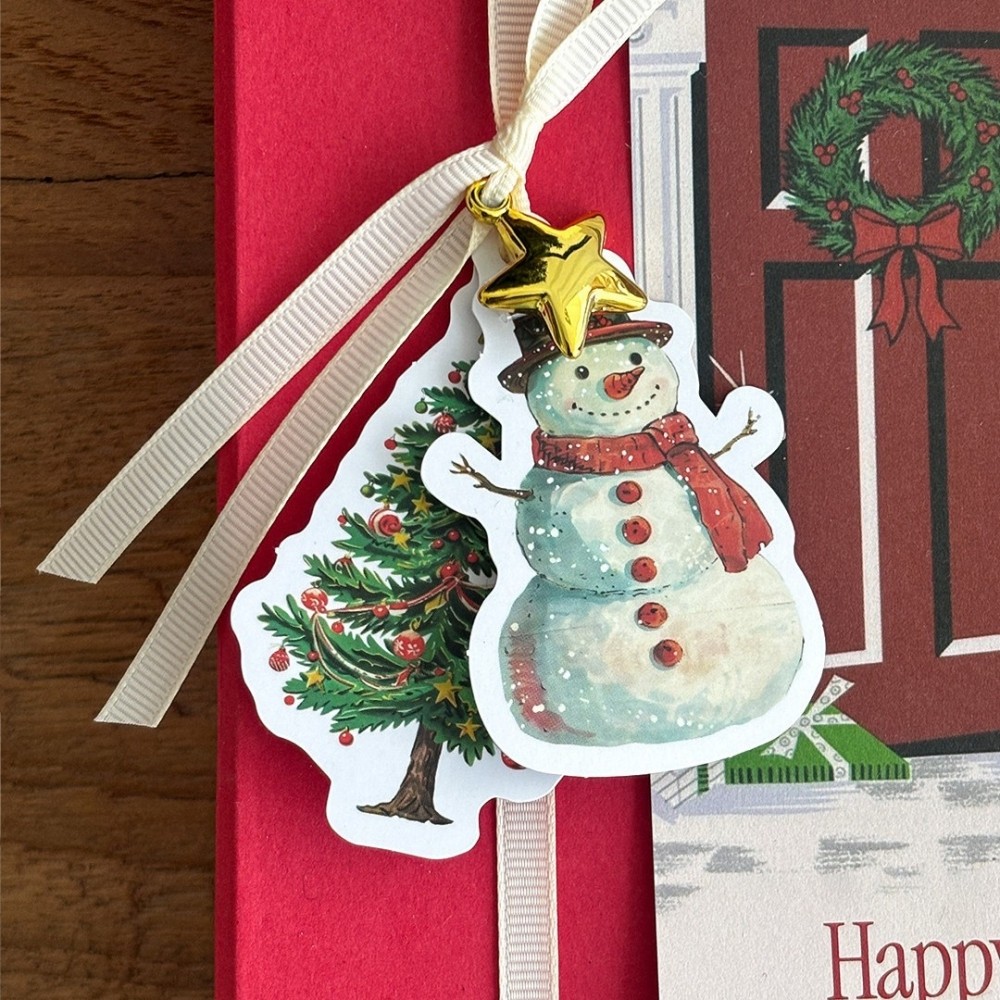 50枚价 2026年新款复古圣诞节卡通吊牌 装饰吊卡留言祝福装饰可爱