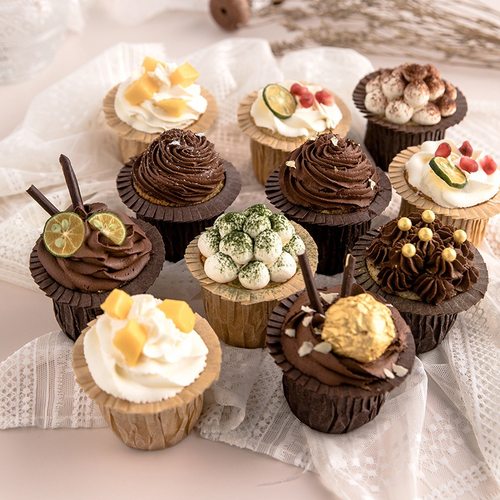 烘易美麦芬烤杯耐烤托小蛋糕礼帽