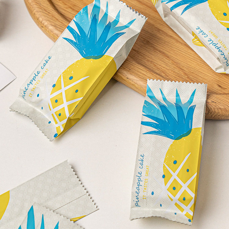 专业制作凤梨酥台湾糕点饼干包装袋子可印logo长方形独立