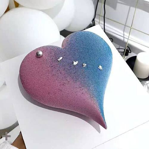 法甜爱心蛋糕烘焙硅胶模具
