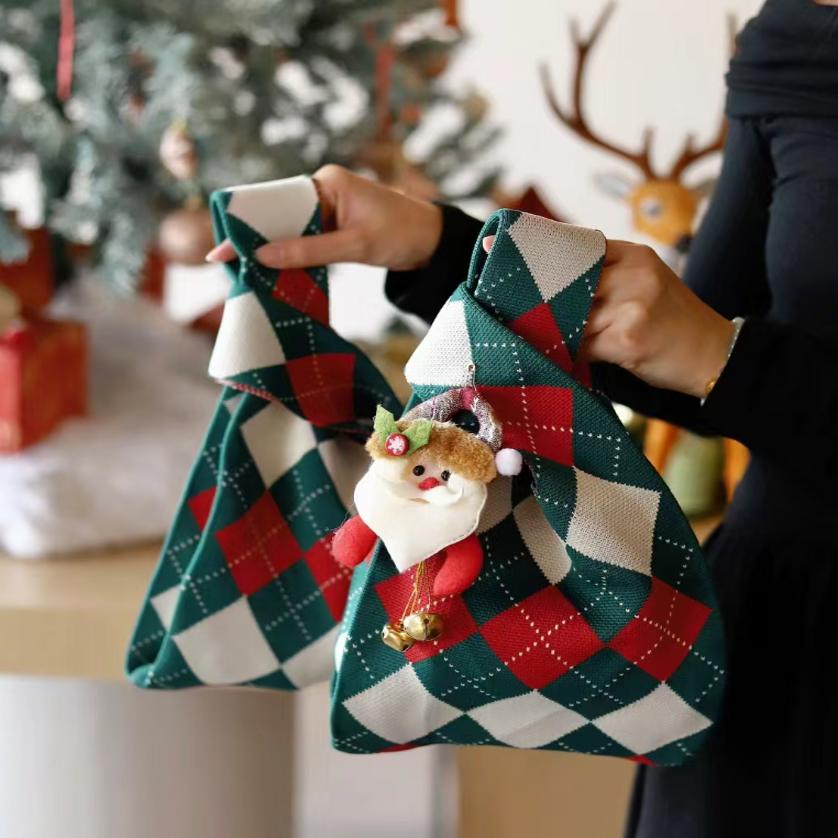 2026新马年春圣诞节礼物袋手提针织包装盒送女友闺蜜创意小礼品袋