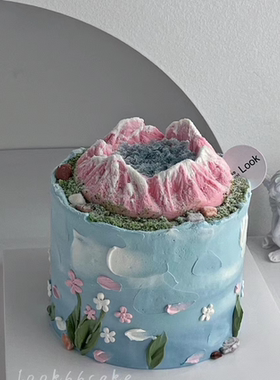 仿真火山熔岩石膏烘焙硅胶模具