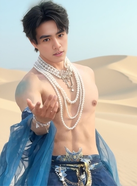 复古夸张项链仿珍珠创意多层