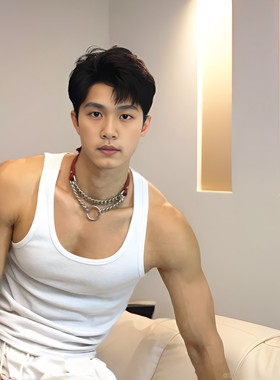 欧美时尚男士钛钢链子项链