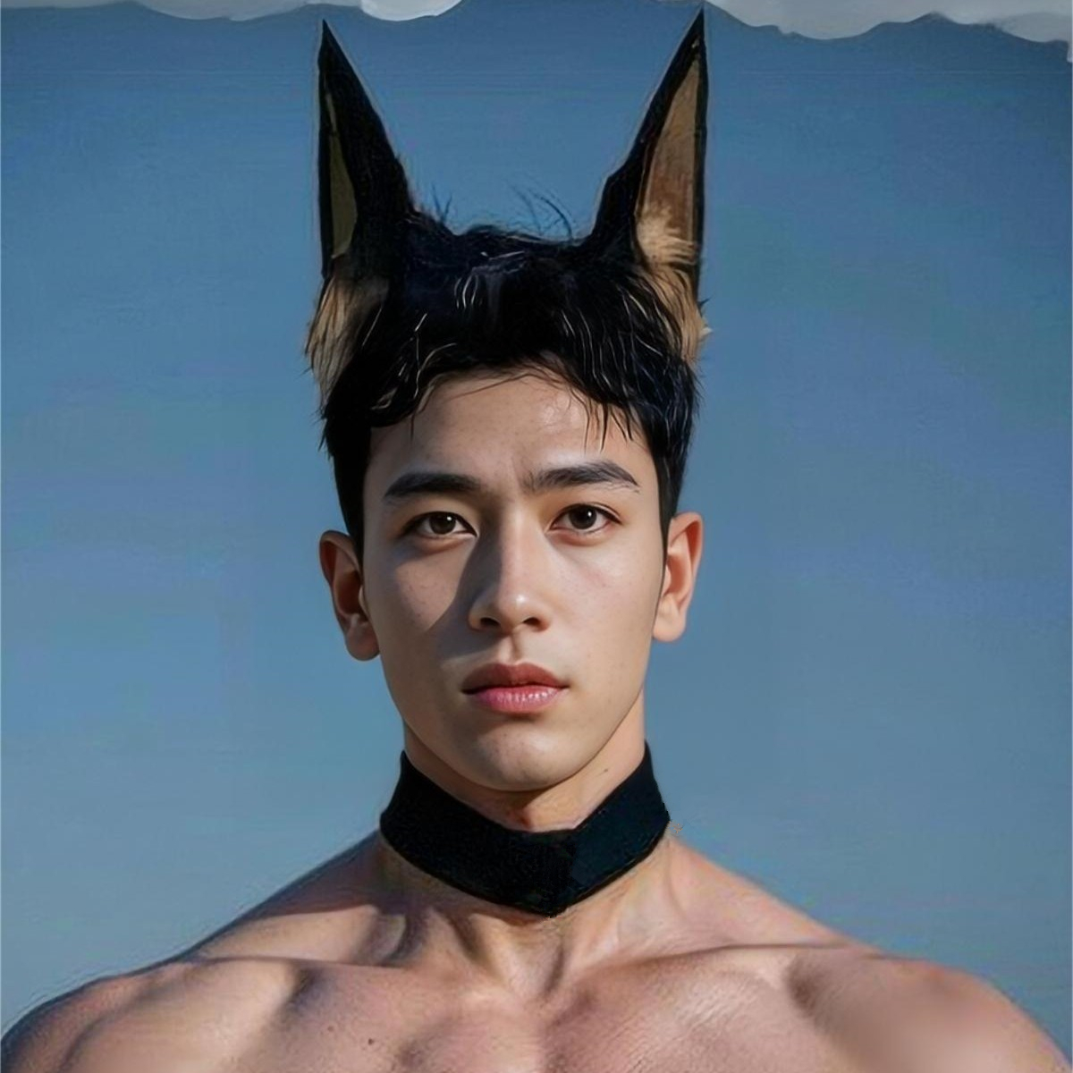 cosplay狗耳朵道具杜宾犬耳发箍