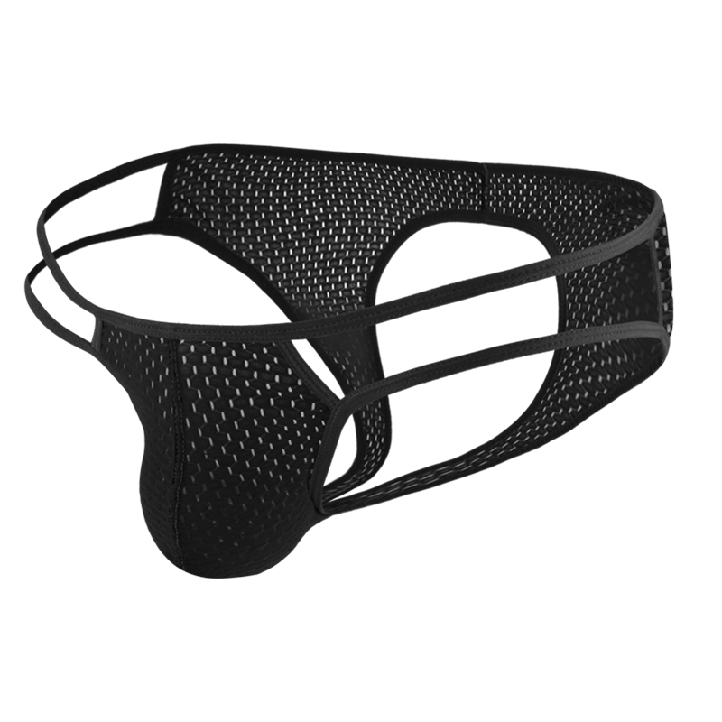 男式后空内裤性感网孔丁字裤