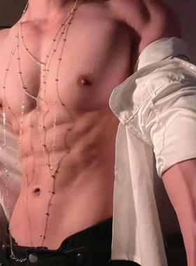 性感轻奢海滩身体链闪耀水钻