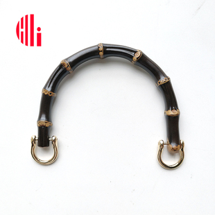 紫竹1根真竹提手竹制手挽diy手工高质量包包手柄配扣竹节手袋配件