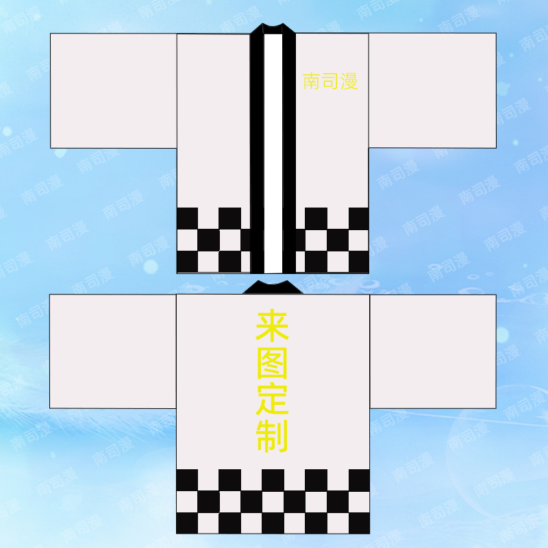 羽织来图定制女个性改良汉服痛衣甜美印字防晒衫剧本杀工作工服