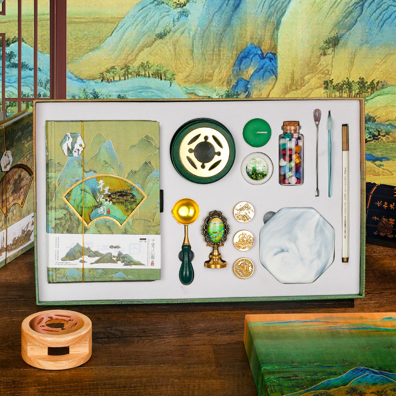 实力厂家DIY复古火漆印章套装全套工具古风火漆印章礼盒创意礼品