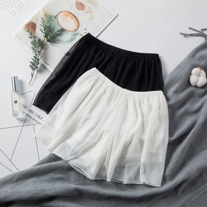 安全裤女防走光不卷边可外穿保险裤夏薄款裤子短裤蕾丝宽松打底裤