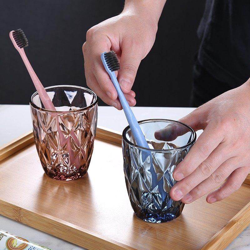 轻奢高端漱口杯2026热卖酒店玻璃简约创意带色水杯客栈刷牙杯洗漱,家庭/个人清洁工具,洗漱杯,淘宝优惠券,粉丝福利购,淘宝优惠卷
