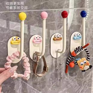 发圈发箍收纳架免打孔浴室发饰发夹皮筋头绳挂钩饰品收纳神器 日式