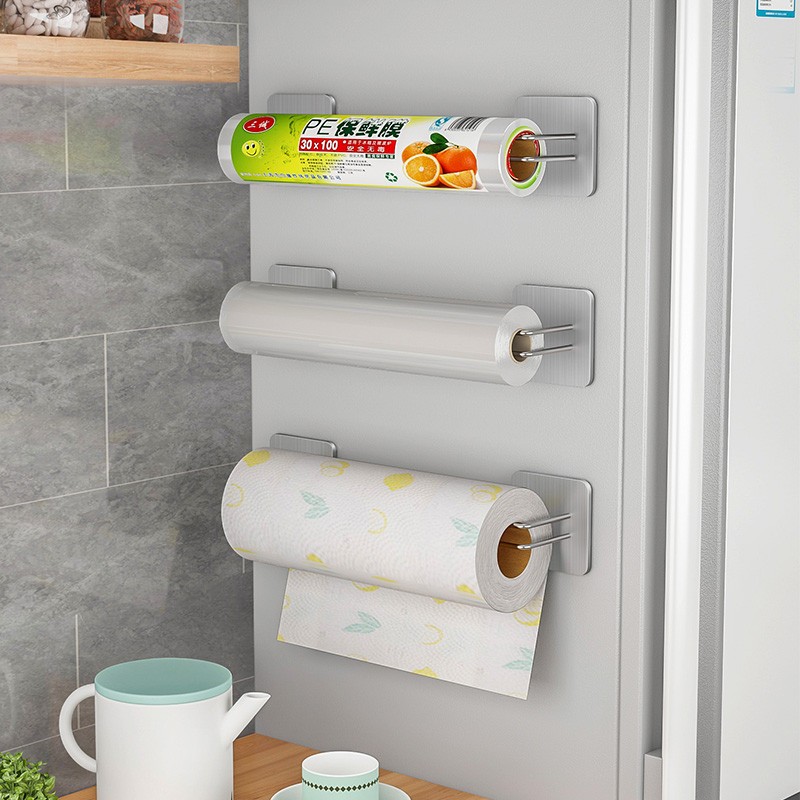 高颜值厨房纸巾架免打孔磁