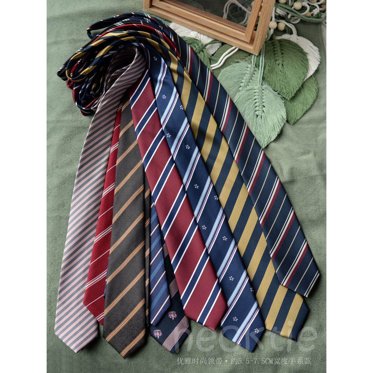 领带女款配饰条纹学院风色织休闲温婉风百搭黑jk制服衬衫女男文艺