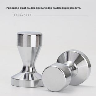 咖啡压粉器意式机手柄不锈铁压粉器51mm填压器实心压粉锤子58mm布