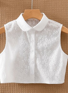 高端假领子百搭女年假领蕾丝衣领毛衣装饰打底衬衣领春秋冬季显瘦