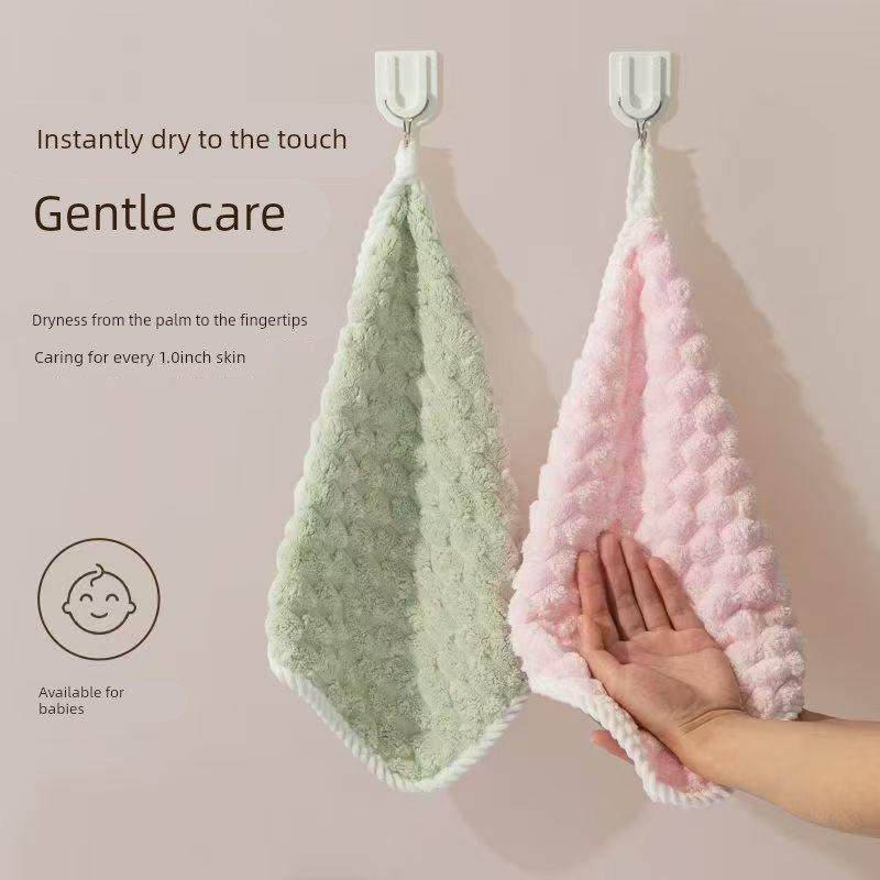 擦手巾挂式可提花云朵格吸水速干厚小毛巾厨房化妆室抹手布搽手帕,居家布艺,手巾/手帕,淘宝优惠券,粉丝福利购,淘宝优惠卷