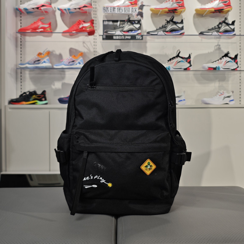 李宁2024新款双肩包男女同款迪士尼联名系列休闲运动包ABSU029