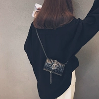 Небольшая сумка, демисезонная модная сумка через плечо, брендовая цепь, изысканный стиль