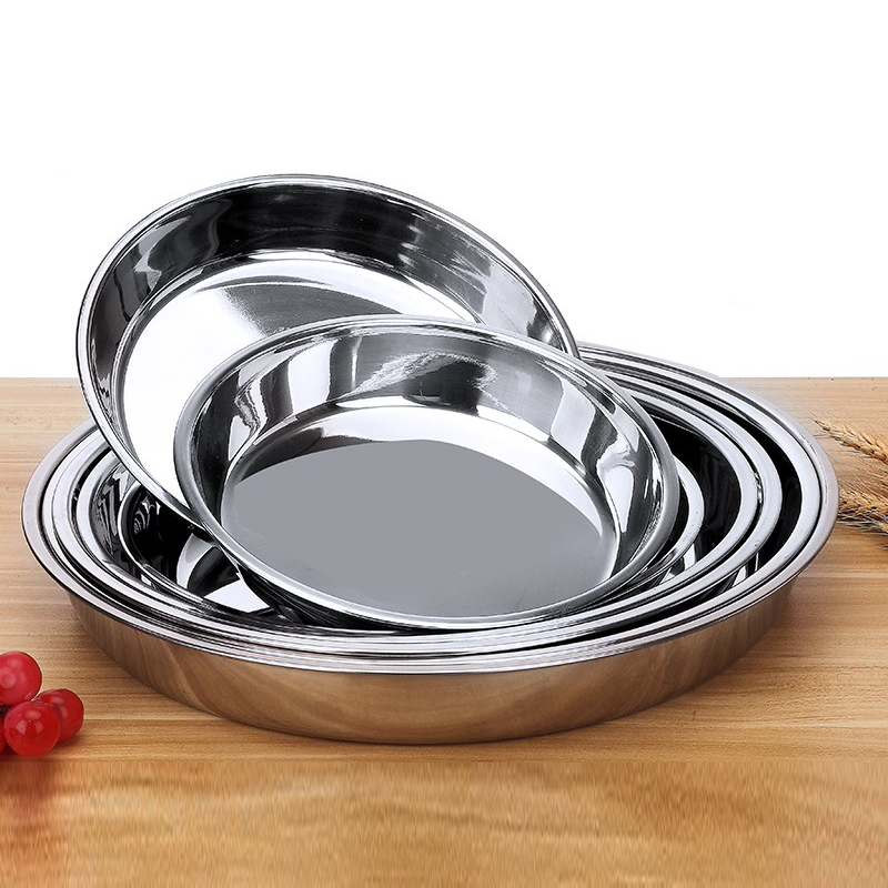 不锈钢蒸平底罗罗制作凉皮锣锣盘