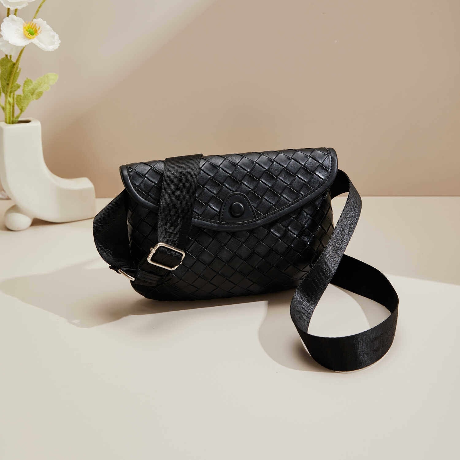 路易CITEX LV官方旗舰店正品牛皮编织腰包女包包2025新款百搭真皮,箱包皮具/热销女包/男包,小方包,淘宝优惠券,粉丝福利购,淘宝优惠卷