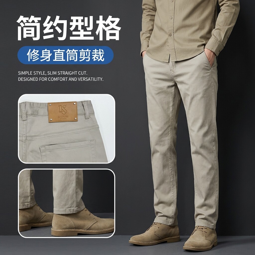 夏季薄款男士微弹舒适牛仔裤