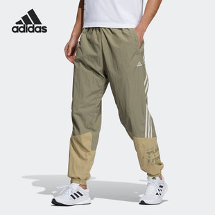 GT6359 Track男子休闲梭织宽松收口拼接长裤 Adidas 阿迪达斯Woven