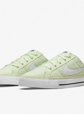 Nike/耐克正品Court Legacy 女子半拖一脚蹬帆布鞋 DB3970-301