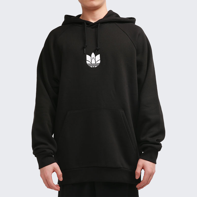 adidas/阿迪达斯正品三叶草 新年款男子加绒连帽运动卫衣gn3555