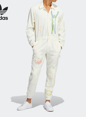 Adidas/阿迪达斯正品三叶草LOVE UNITES JUM男女运动连体衣H43972