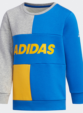Adidas/阿迪达斯正品LB CREW SWEAT小童休闲运动套头衫卫衣EH4057