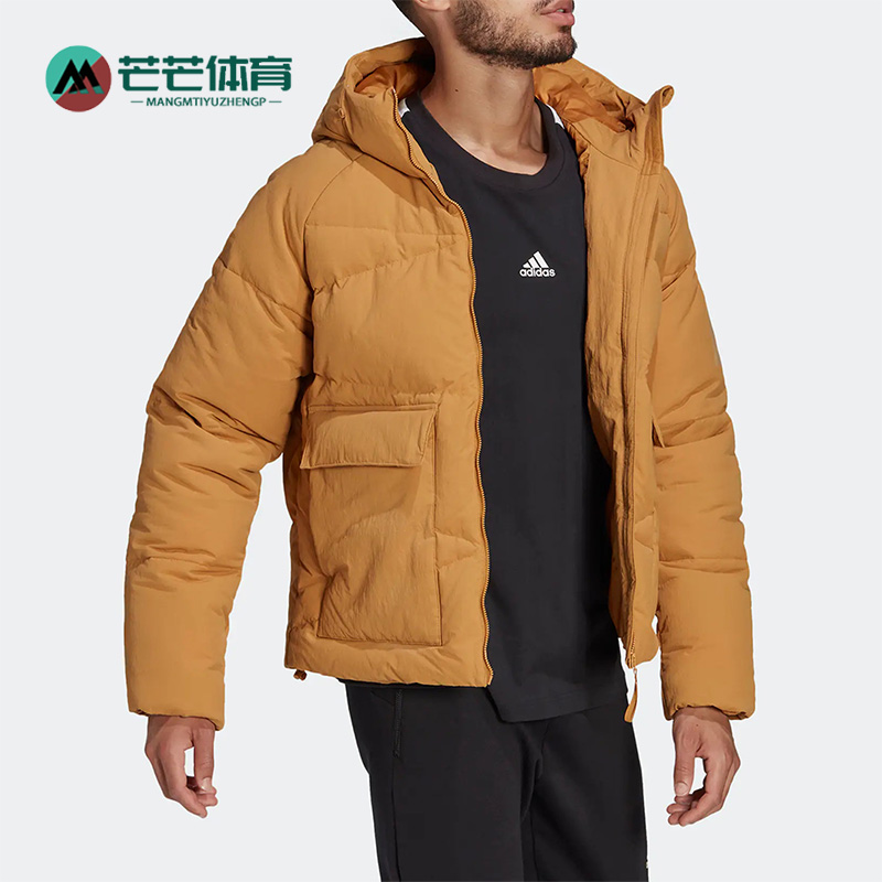 阿迪达斯男子户外休闲保暖羽绒服