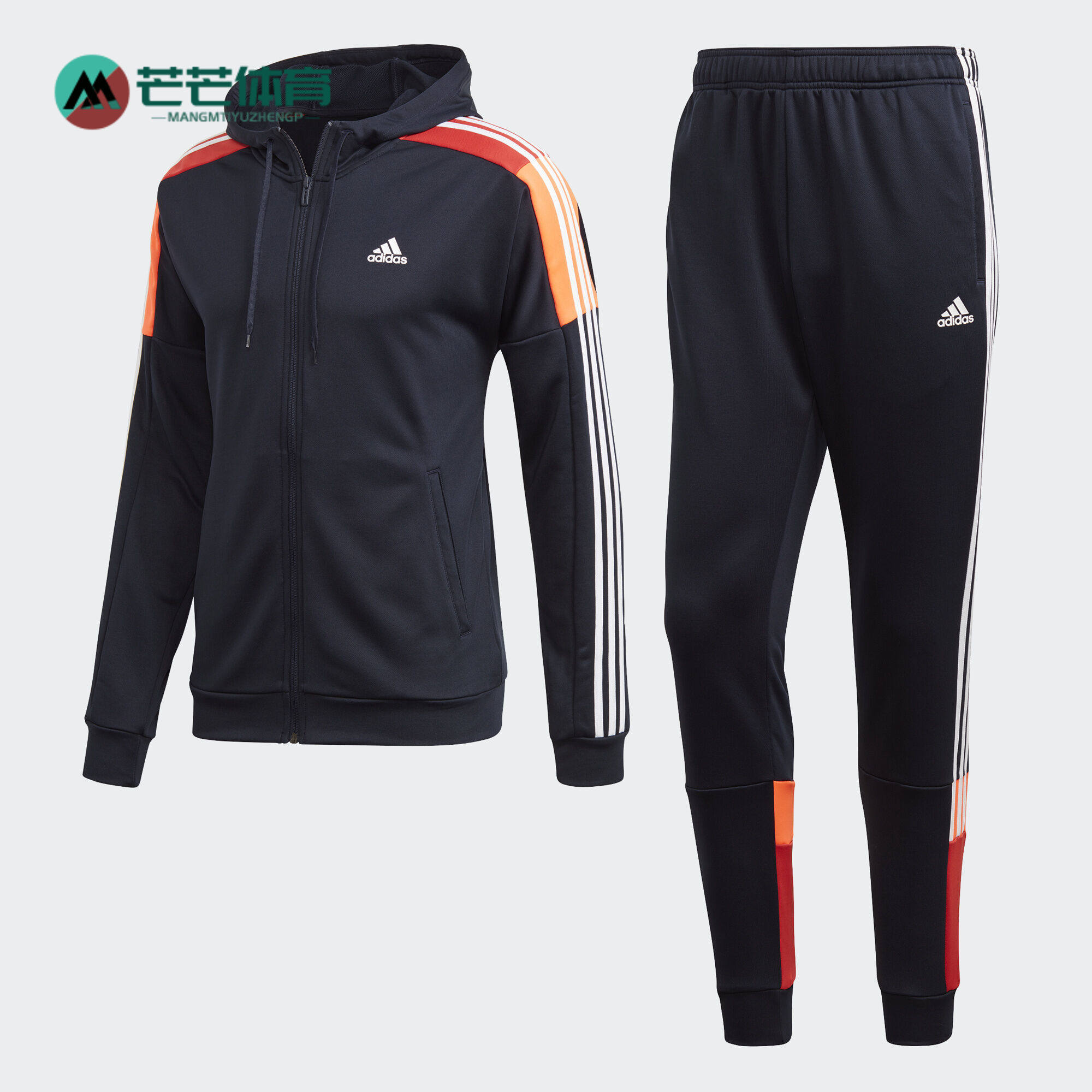Adidas/阿迪达斯正品夏季新款男子时尚休闲运动套装 FJ1227