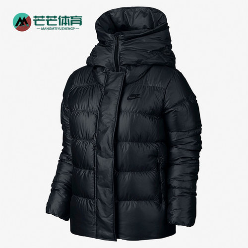 耐克女子防风保暖连帽羽绒服