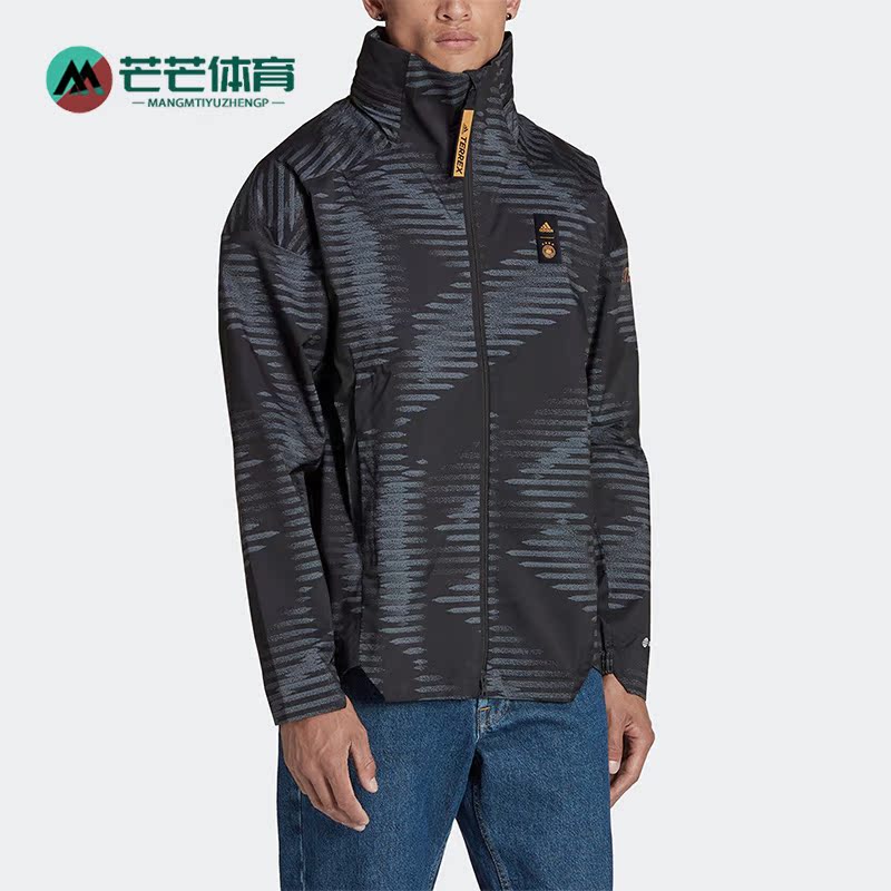 阿迪达斯男足球运动夹克外套