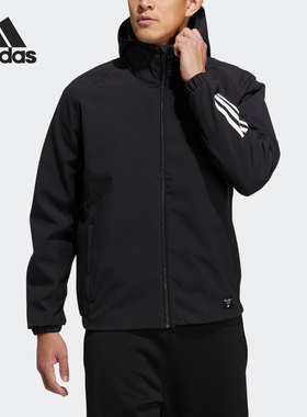Adidas/阿迪达斯正品休闲男子时尚运动连帽防风夹克 H40880