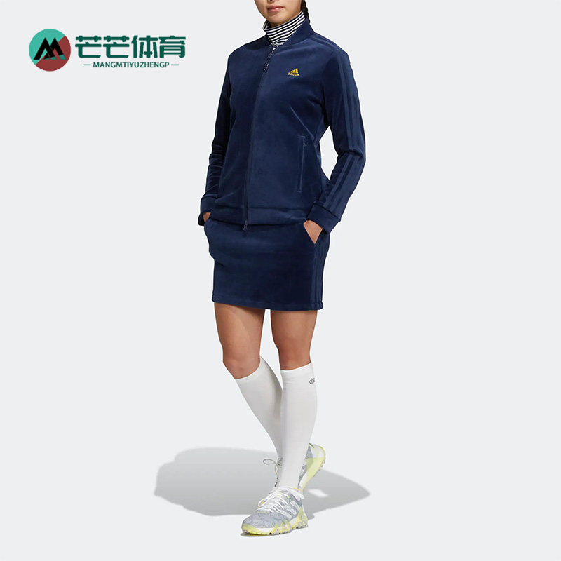 阿迪达斯女透气外套短裙套装