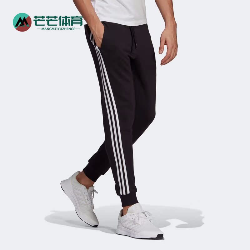 Adidas/阿迪达斯正品冬新款男子运动休闲舒适保暖加绒长裤 GM1089