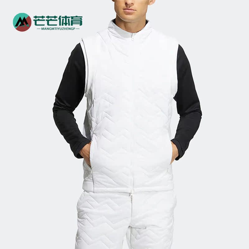 Adidas/阿迪达斯正品秋冬男子高尔夫运动保暖棉马甲 HM7622