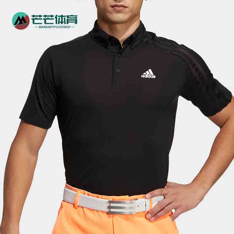Adidas/阿迪达斯正品男子高尔夫休闲短袖运动Polo衫 GM3617