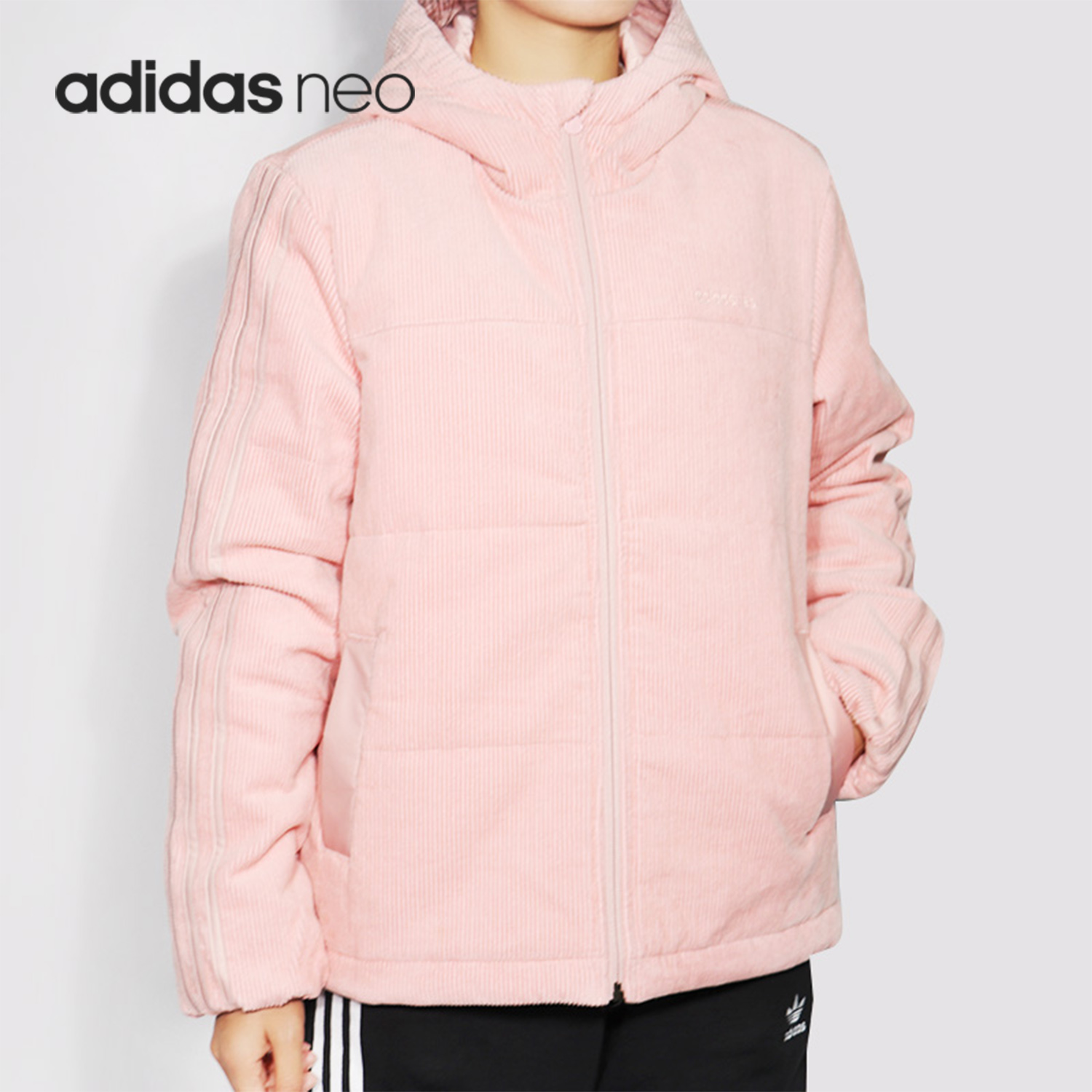 Adidas阿迪达斯正品休闲棉夹克