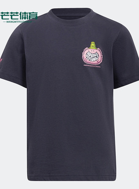 Adidas阿迪达斯正品三叶草Kevin Lyons联名小童运动短袖T恤HF7539