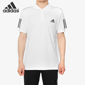 阿迪达斯正品 短袖 CLUB 男子休闲运动POLO衫 T恤DU0849 3STR Adidas