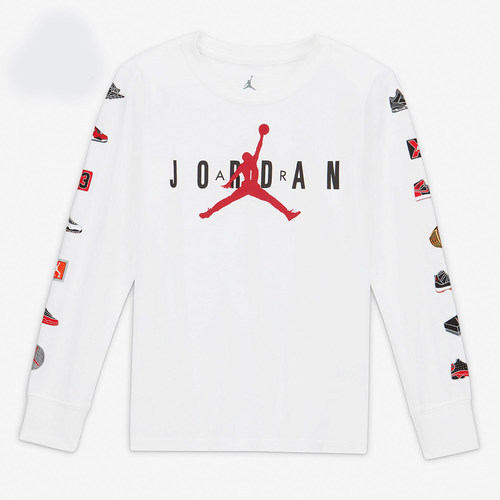 Nike/耐克正品冬季新款JORDAN小童休闲运动长袖T恤HA5342-101